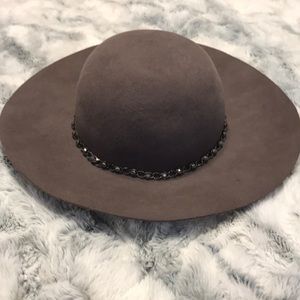 Grey Studded Hat